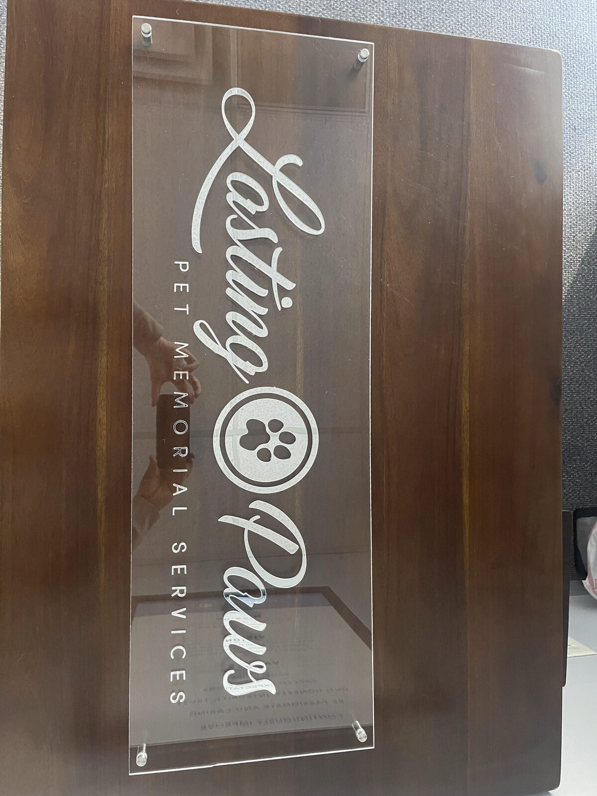 Acrylic sign