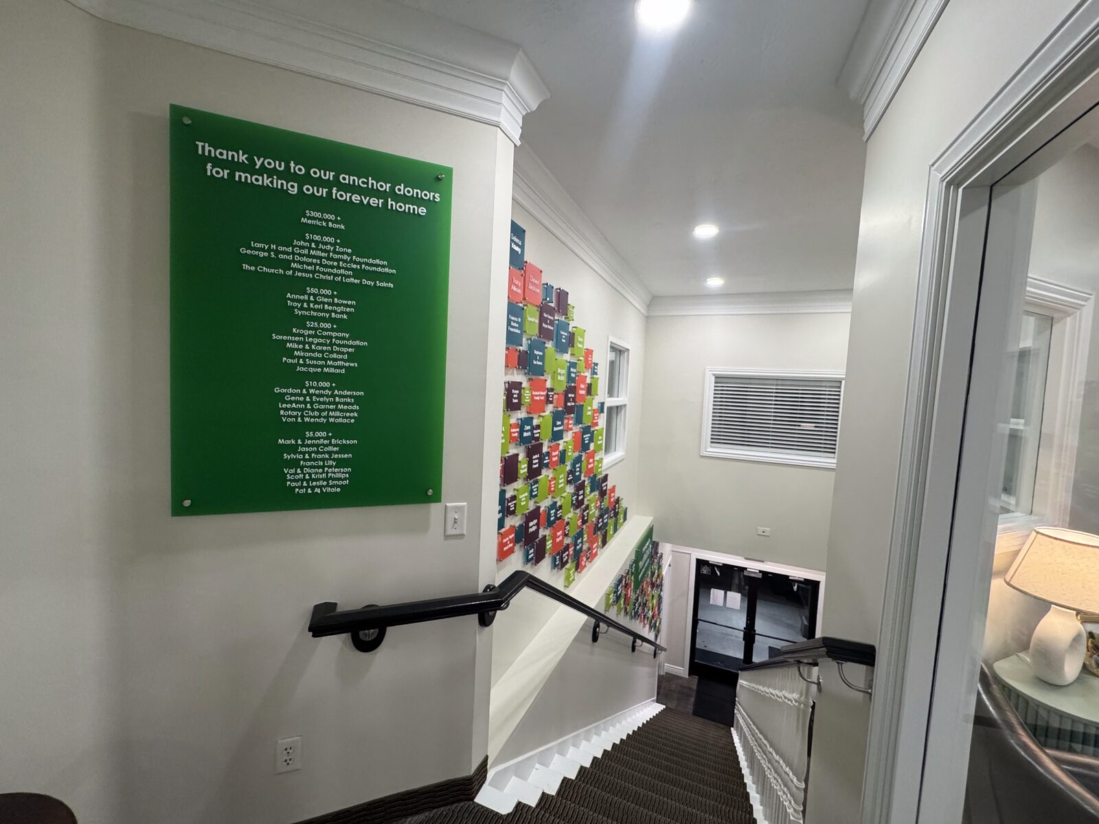 Stairway install — second view