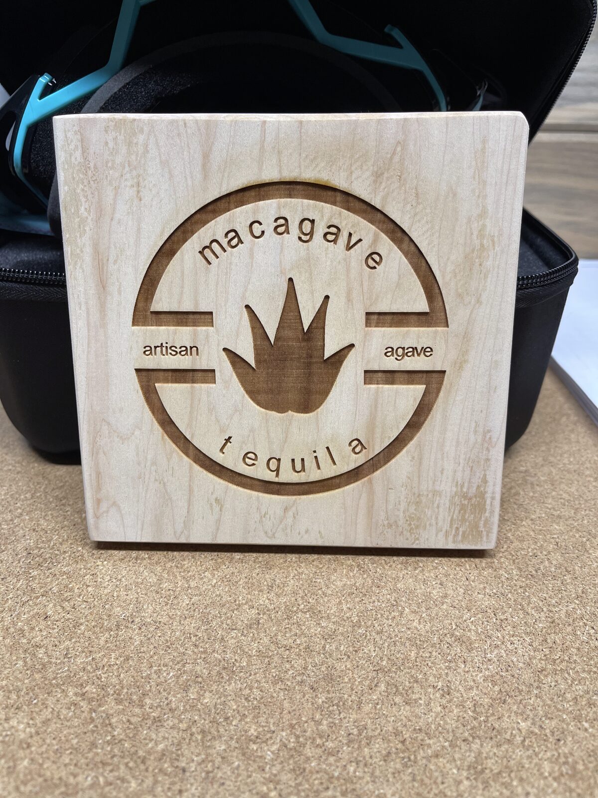 Custom wood logo