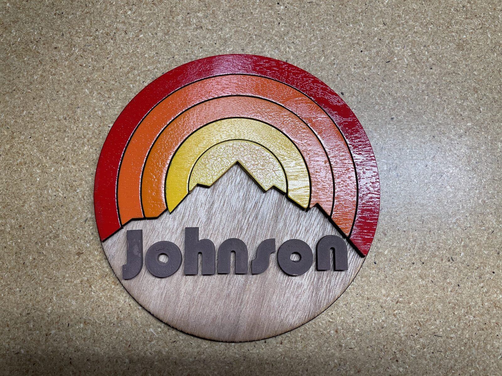 Dimensional wood sign
