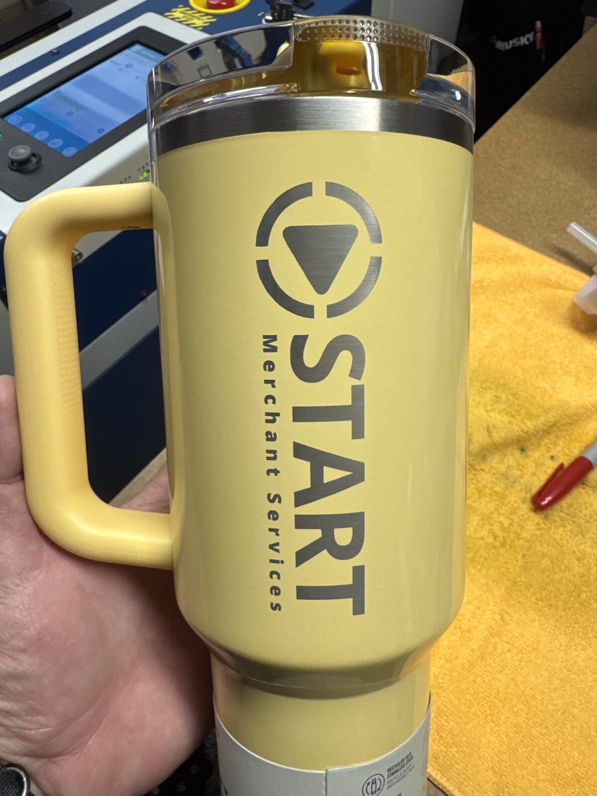 Engraved Stanley tumbler — Pangea Designs